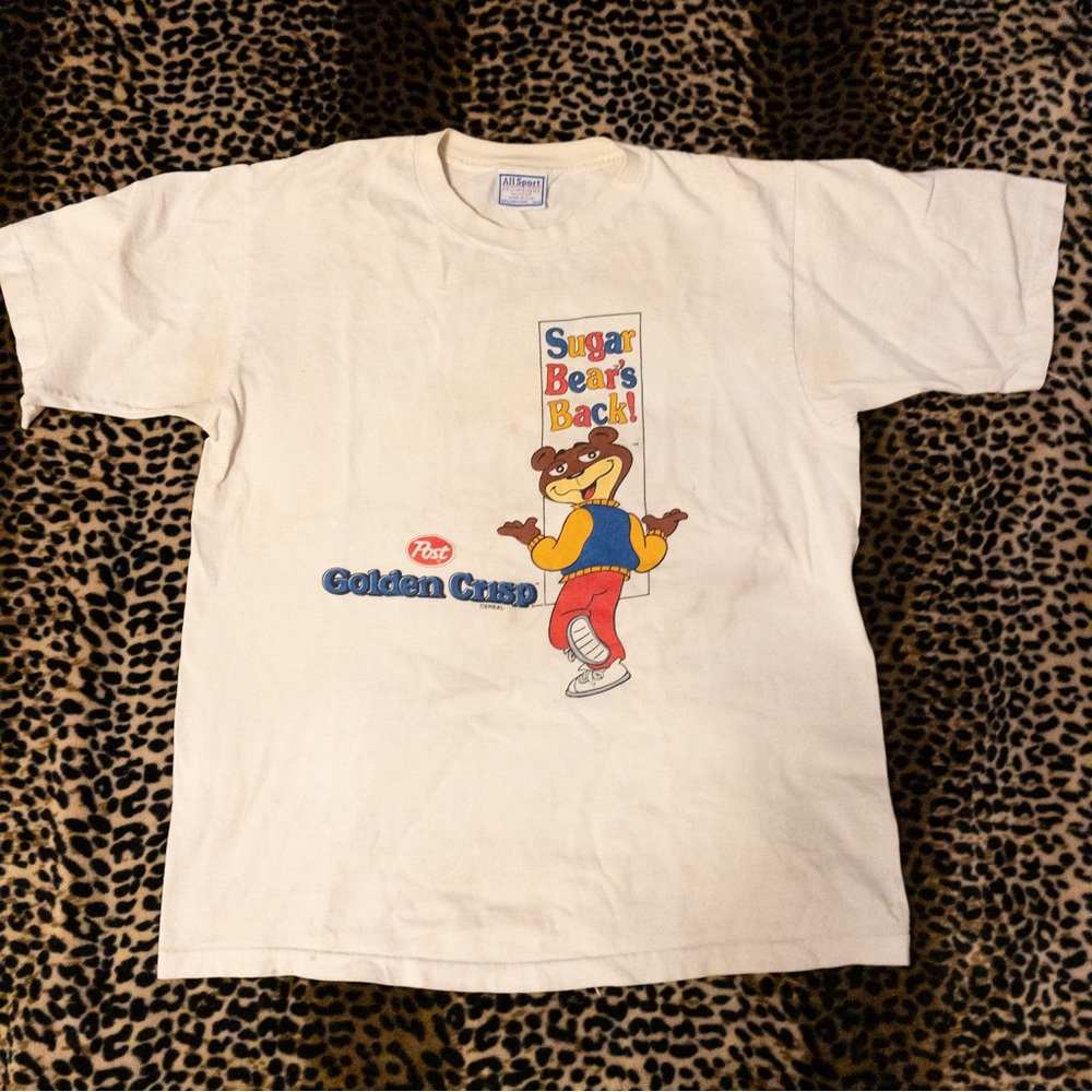 Vintage 90s Sugar Bear's Back Golden Crisp Cereal T-Shirt